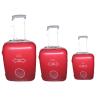Buy cheap Carry On Red Two Wheel Carry On Luggage Set Of 3 Plastic Handle Framed from wholesalers