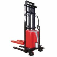 Buy cheap Safety Brackets Semi Electric Pallet Stacker 197kg Net Weight Low Voltage Alarm product
