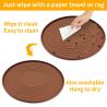 Buy cheap Silicone Pet Feeding Mat For Dogs And Cats Placemat Non-Slip Waterproof Dog Bowl Mats For Food Water Travel Essentials from wholesalers