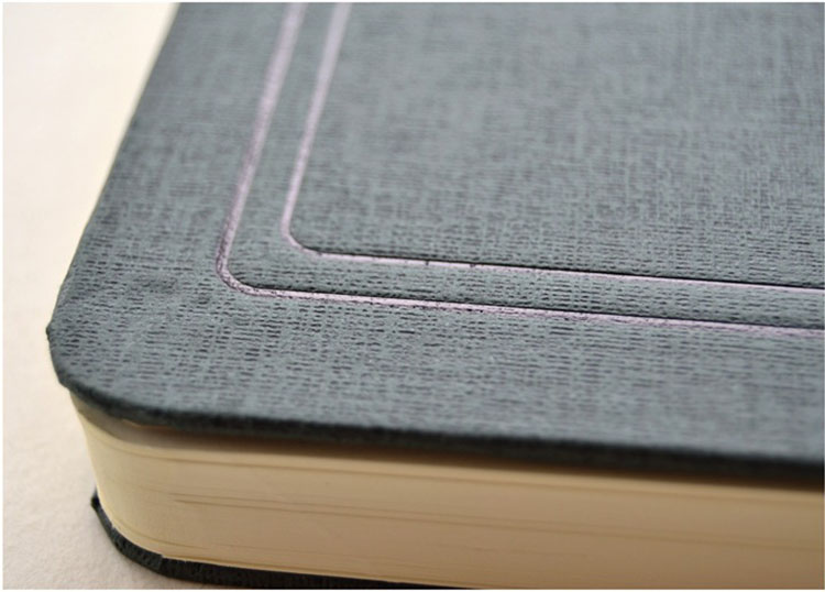 Customized Academic A5 PU Leather Diary Notebook with Elastic Band and 80 Inner Pages