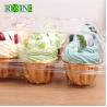 Buy cheap Custom Clear PET Plastic Cake Packaging Boxes 6 Count Convenient Assembly from wholesalers