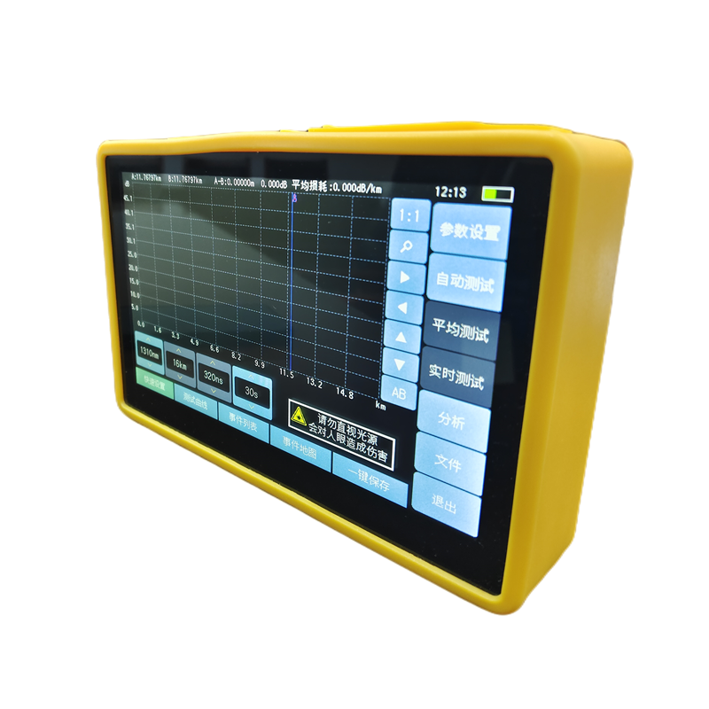 28dB 7" Extra Large Touchscreen mini OTDR Must-Have for Fiber Optic Manufacture