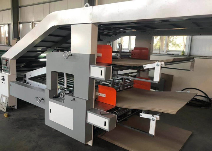 Steel Flute Laminator Machine For 3 / 4 / 5 / 7 Layers Cardboard High Precision