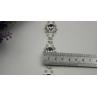 Buy cheap OEM graceful luxury silver color bag hardware 20 mm diamond decorative iron metal chain for tote bag from wholesalers