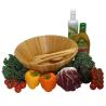 Buy cheap Dishwasher Safe Durable Bamboo Serving Bowl , Wooden Salad Mixing Bowl from wholesalers