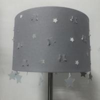 Buy cheap Gray E26 Floor Cut Out Star Lampshade 280*200MM Lovely Drum Design product