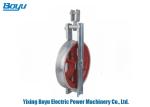 Aluminum Stringing Block Single Wheel Conductor Pulleys For Transmission Line