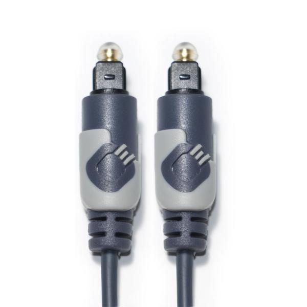 Toslink Digital audio Cable OD4.0 Optic Fiber Cable Plated ABS Round Connector