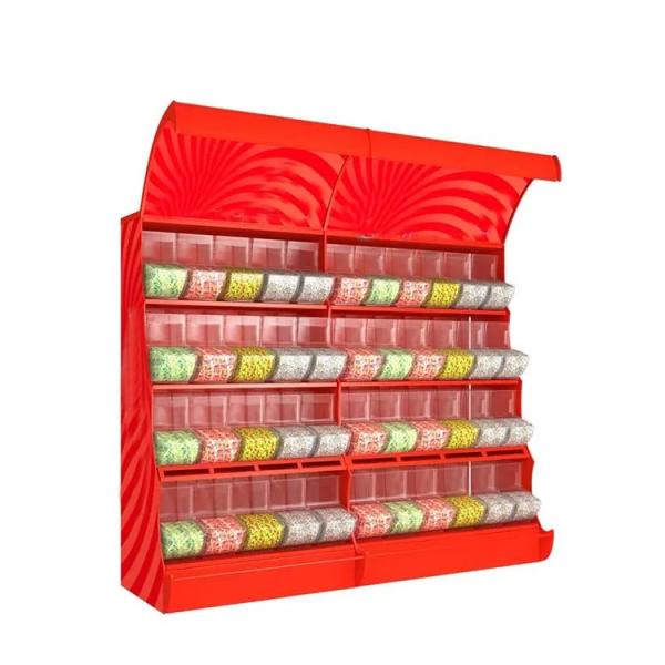 Buy cheap Factory Custom beautiful exibidor de caramelos rack supermarket snack store shelves display rack from wholesalers