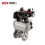 Stainless Steel High Platform Flanged Floating Ball Valve PN10-40 for Industrial