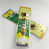 Buy cheap Custom Cigar Packaging Bag Tobacco PE Three Side Seal Bags With Window product
