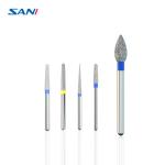 Silver Dental Polish Bur Stainless Steel Diamond Bur Set For High Speed