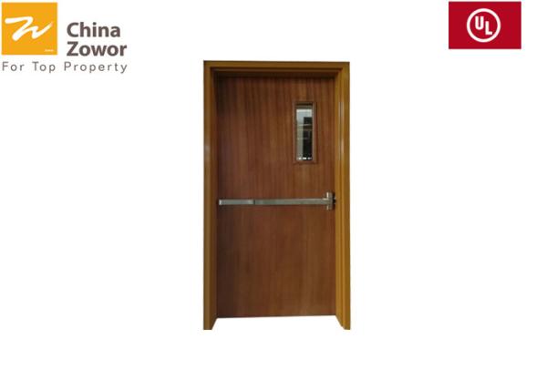 Buy cheap BS476 Baking Paint Flush Panel Wooden Fire Doors For Apartment/Various Colors/ Size 3'X 7'/ Perlite Board Infilling from wholesalers