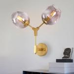 Post modern magic bean double head glass bubble cover villa hotel corridor