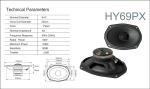Black Paper Cone 50W RMS 5.25 Inch SPL Car Speakers