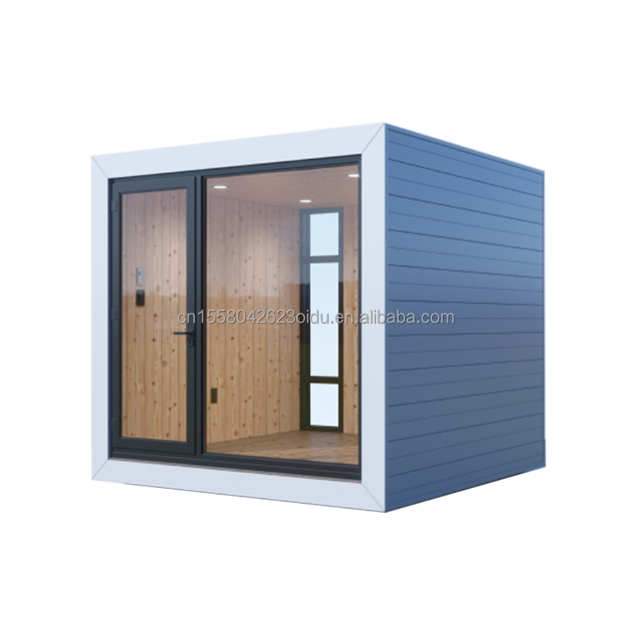 Hotel Prefabricated Wooden Garden House with Modern Design and Galvanized Steel Square Tubes Main Structure EU10ft 20ft