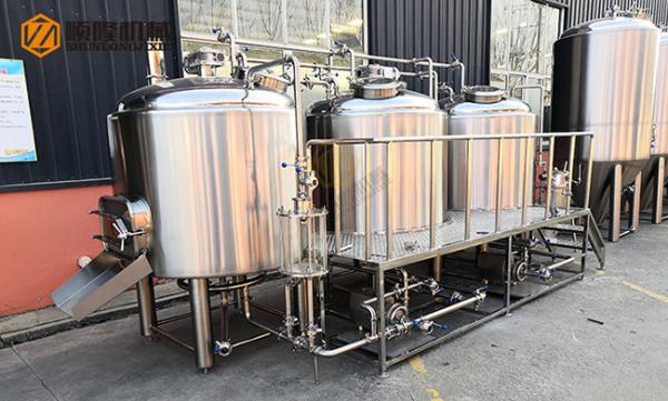 Buy cheap 10HL Stainless Steel Beer Making Machine Semi Automatic Control With Jacket from wholesalers