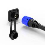 IP67 M19 Connector 4 Pin Waterproof Female Connector For industrial Solder Cable