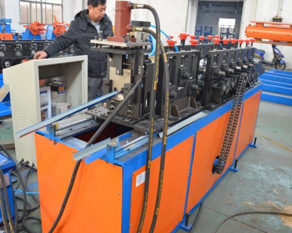 High Speed Colour Steel Angle Profile Making Machine , metal roll forming