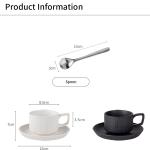 Ceramic Mug Set Vintage Porcelain Cup And Saucer Stone Texture Retro Cappuccino