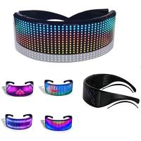Buy cheap APP Control Programmable LED Glasses 700mAh Battery Multi Languages product