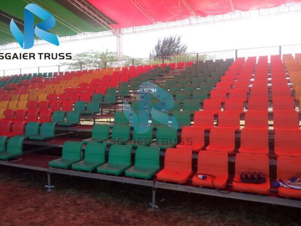 Buy cheap Scaffolding system seating assemble grandstand event scaffolding bleachers from wholesalers