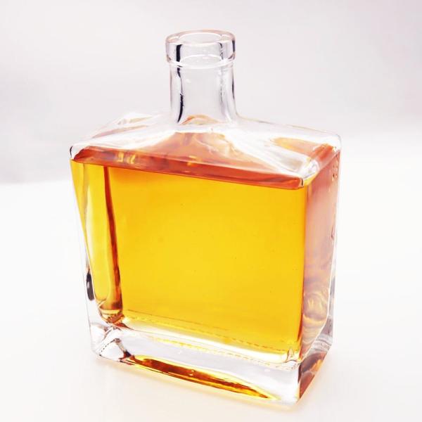 Buy cheap Flint 1200g Whiskey Glass Bottle 700ml 21.5mm Bore Dia Rectangular from wholesalers