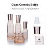 Buy cheap 100ml 120ml Pink Transparent Lotion Bottle Skincare In Glass Packaging from wholesalers