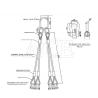 Buy cheap DNV 2.7-1 Standard Steel Wire Rope Sling 5 Legs Lifting Eye Type Reversed Eye for Offshore Container Sale from wholesalers