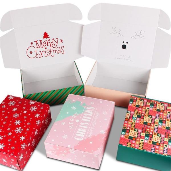 Buy cheap Christmas Xmas Corrugated Folding Shipping Box Cardboard Kraft Mailer Boxes from wholesalers