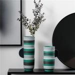 Buy cheap Modern minimalist design art ornament handmade stripe tall vases home tabletop from wholesalers