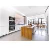 Buy cheap 15mm Modern White Gloss Kitchen Cabinets Natural Wood Kitchen Cabinets Modern from wholesalers