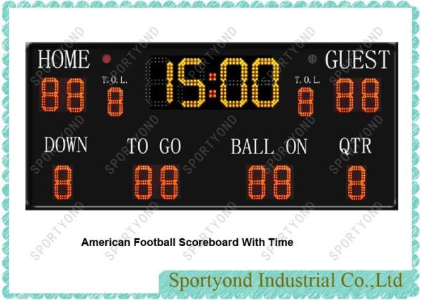 Buy cheap American Football Electronic Scoreboard With Time and Remote Control from wholesalers