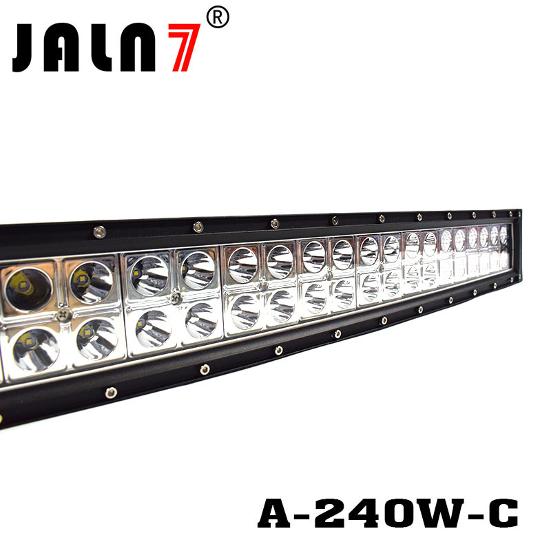 LED Light Bar JALN7 41.5Inch 240W Curved Spot Flood Combo LED Driving Lamp Super Bright Off Road Light LED Work Light