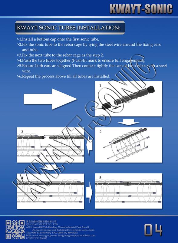 Popular push fit type sonic pipe