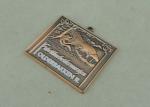 Antique Copper Die Cast Medals Arts Achievement Medal 2.5 Inch 3.5 Mm Thickness
