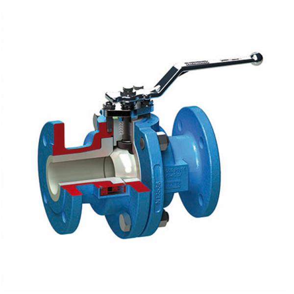 Buy cheap Lined Pneumatic Speed Control Valve Blue Ball Valve Stainless Steel Material from wholesalers