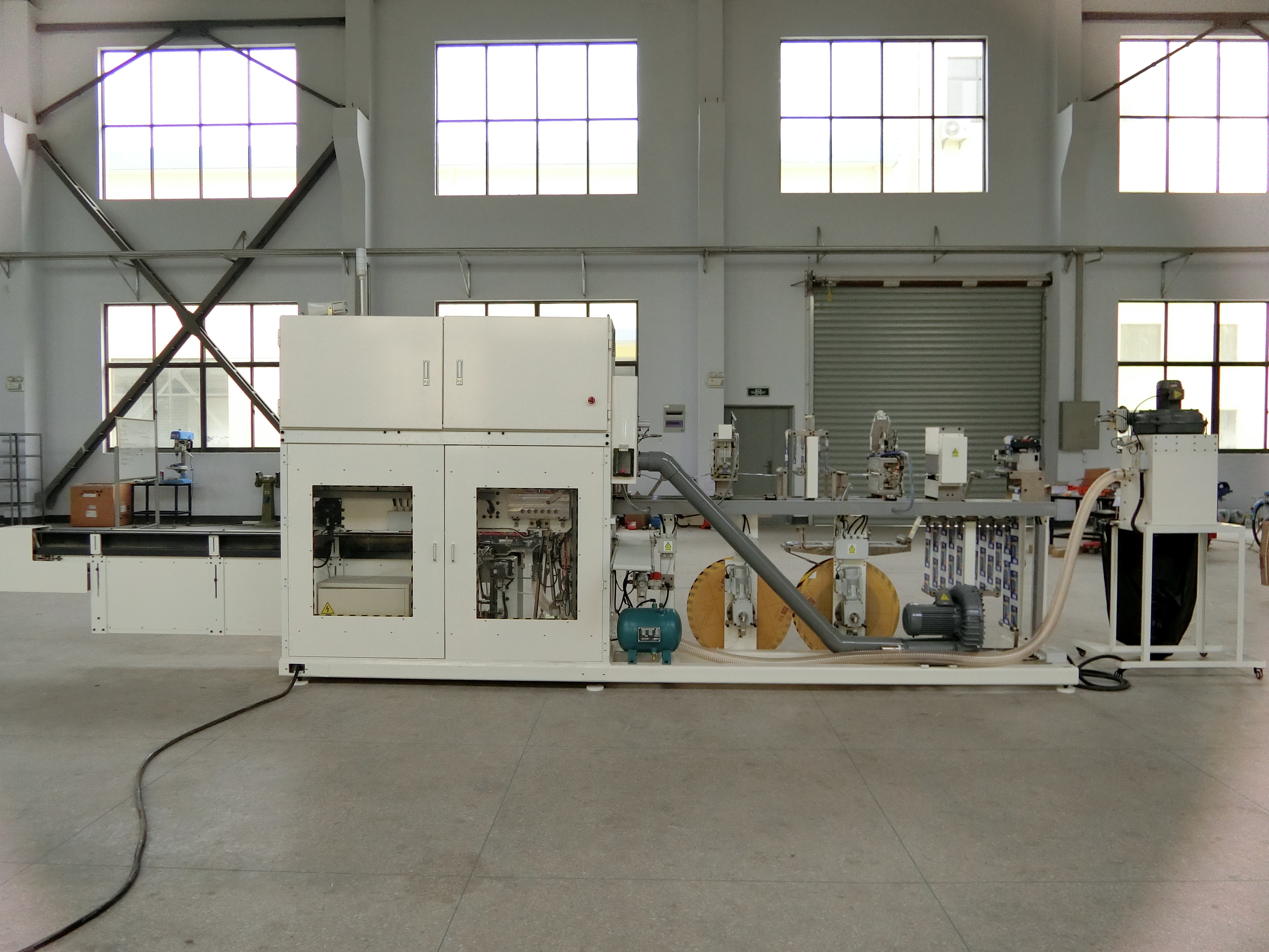 Full Servo Sanitary Pads Packaging Machine With Side Gussets