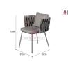Buy cheap Balcony Terrace Waterproof 0.45cbm Woven Rope Dining Chair from wholesalers