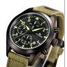 Buy cheap Fabric Leather Band Watches / Multifunctional Stainless Steel Mens Watches , Large Dial Quartz from wholesalers