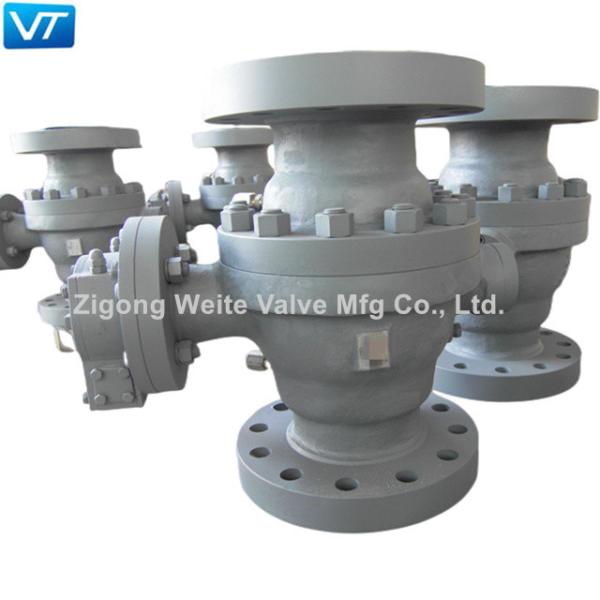 Buy cheap ASME B16.10 Trunnion Mounted Ball Valve Stainless Steel Worm Gear Ball Valve from wholesalers