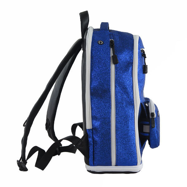 Blue Sparkle Fashion Sports Backpack Embroidery Logo For Travel Unisex