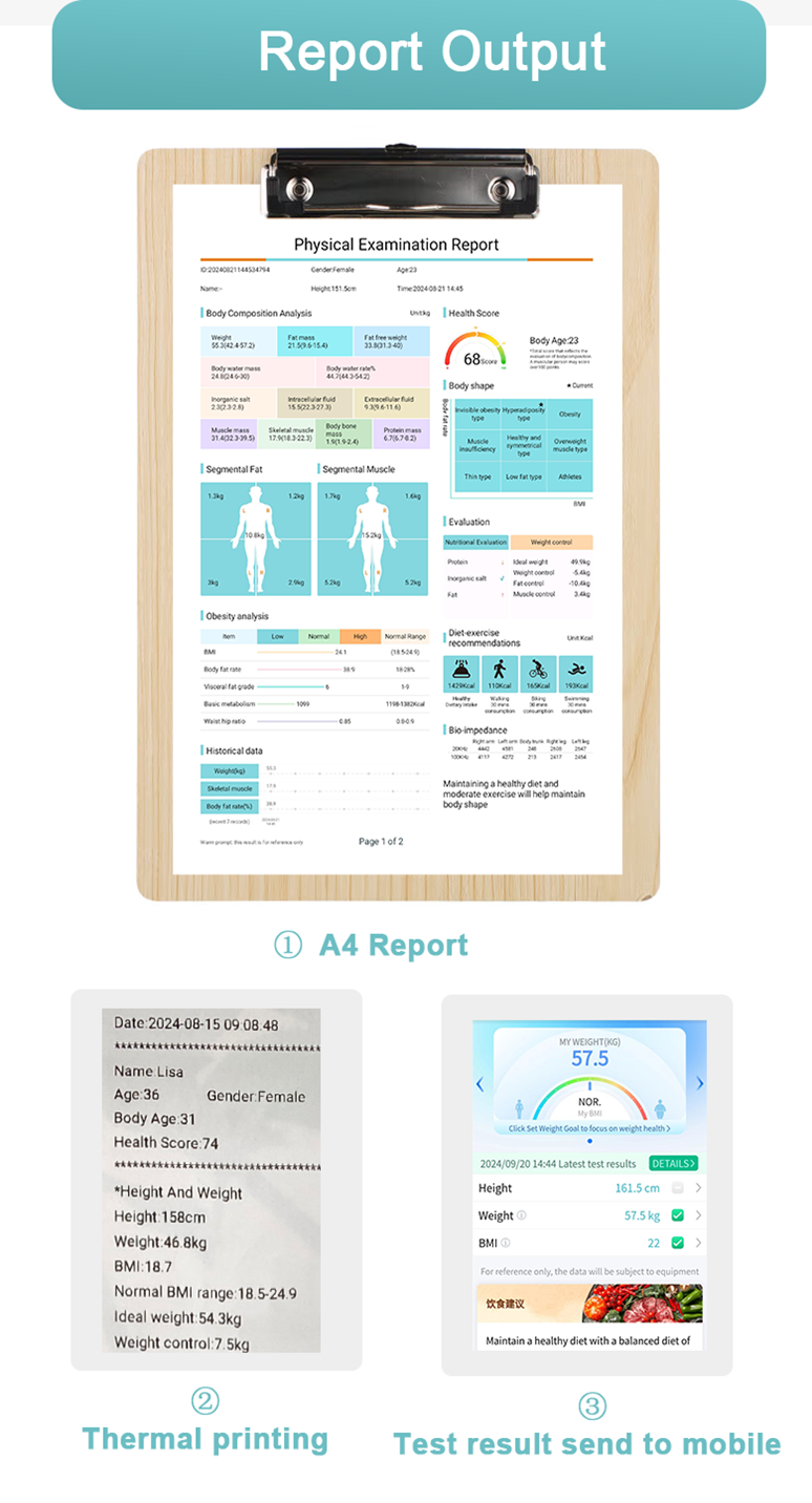 Digital Bioelectrical Impedance Analysis For Body Composition Analyzer