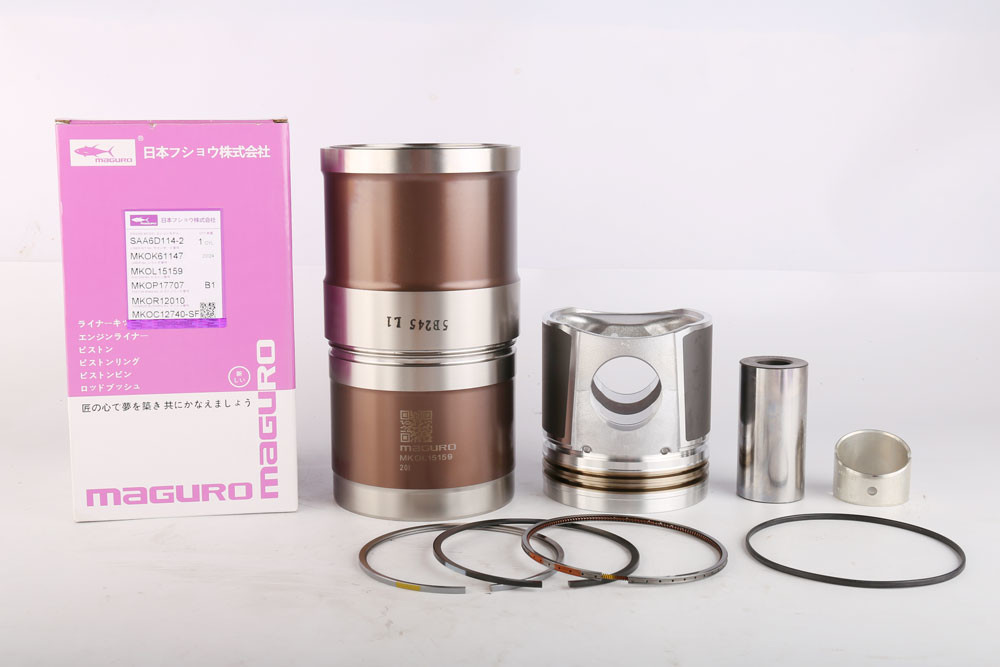 Engine Parts Cylinder Liner Kit For KOMATSU SAA6D114-2 Dia 114mm