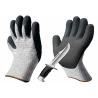Buy cheap Black / Gray Sandy Nitrile Coated Hand Gloves Abrasion Resistant HPPE Liner from wholesalers
