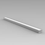 Aluminum 6063 Recessed LED Profile 21*11mm Cabinet Strip Light Channel