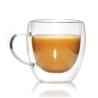 Buy cheap 350ml High Borosilicate Double Wall Glass Tea Coffee Cups With Bamboo Cover from wholesalers