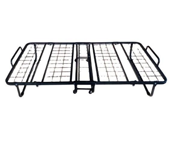 Buy cheap Easy to Iron Metal Frame Folded Queen Size Modern Design Guest Cot Bed for Home Hotels from wholesalers