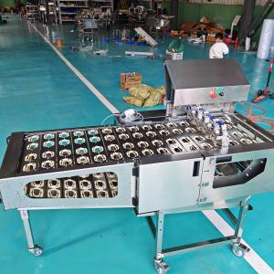 China Four Rows Of Duck Egg Egg Knocking Machine Efficient Automatic Egg Processing Equipment on sale