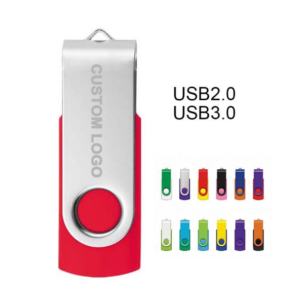 Buy cheap Flash Memory Disk Creative 360 Degree Rotating Personality Flash Drive 64g 32g 16g8g Enterprise Lettering Logo Wholesale USB Flash Drive from wholesalers